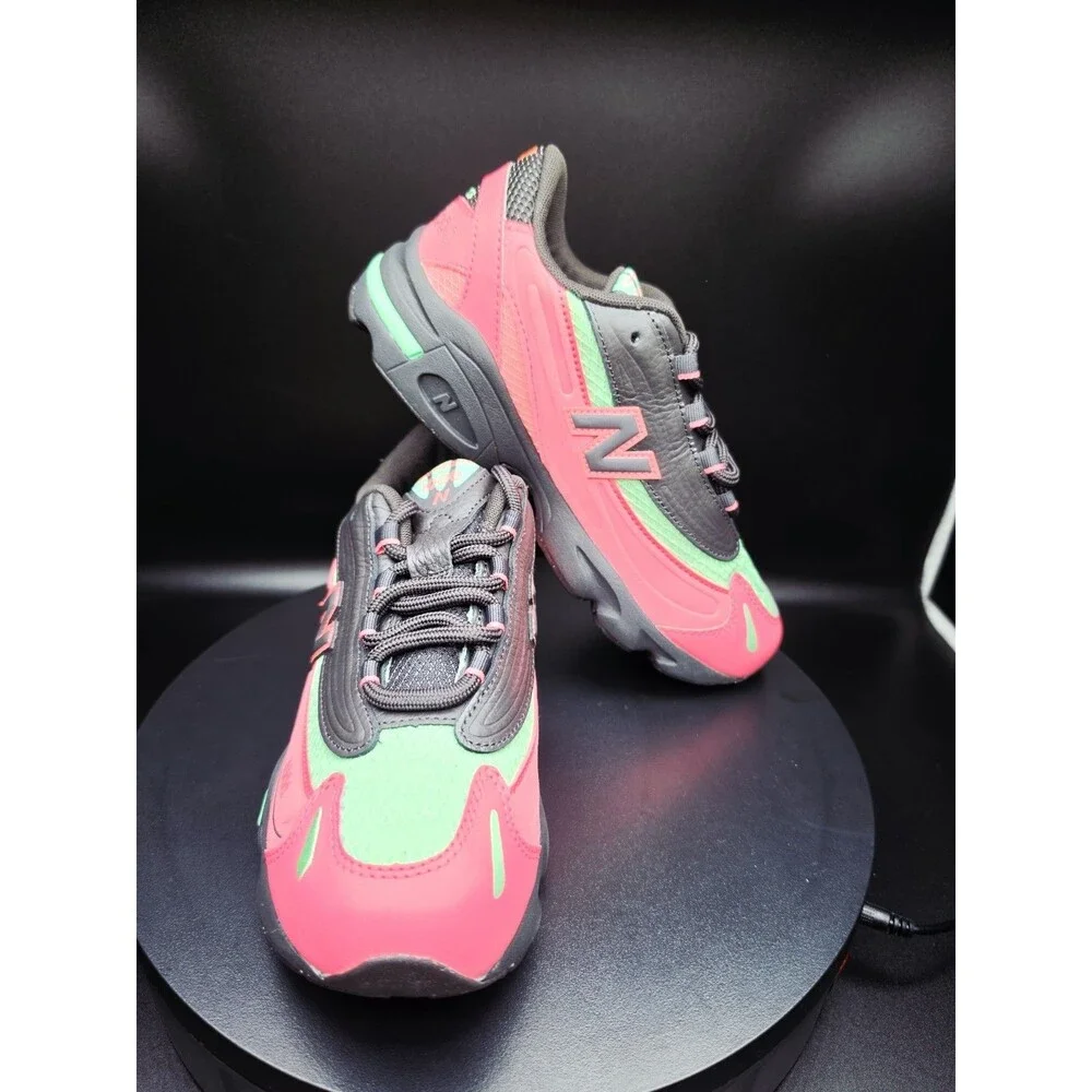 New Balance 1000 Unisex Kids  Low Top Lace-Up Pink/Black/Green US 4Y/5.5 Women